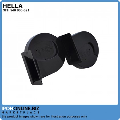 Hella 3FH 940 800-821 Black Sleek 24V Horn Set