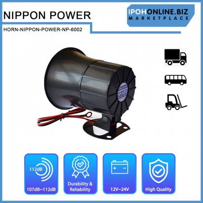 NipponPower Back-Up Reverse Horn NP-6002 24V KNSTDB Alarm Buzzer