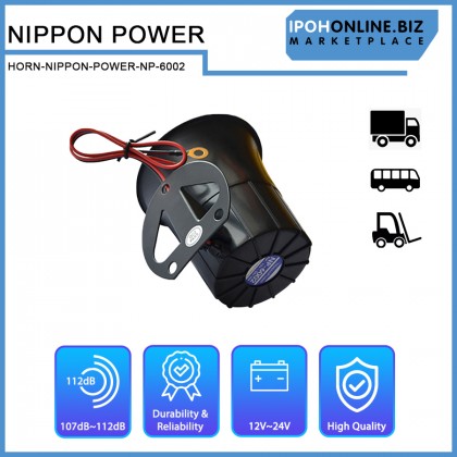 NipponPower Back-Up Reverse Horn NP-6002 24V KNSTDB Alarm Buzzer