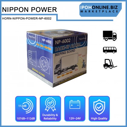 NipponPower Back-Up Reverse Horn NP-6002 24V KNSTDB Alarm Buzzer