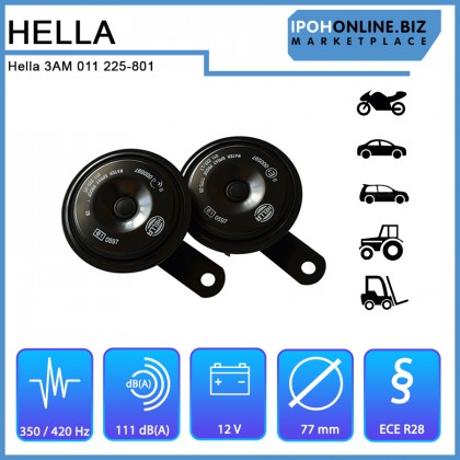 Hella Compact Horn Set 3AM 011 225-801 (EGSVBB)