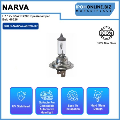 Narva H7 12V 55W PX26d Speziallampen Bulb 48328
