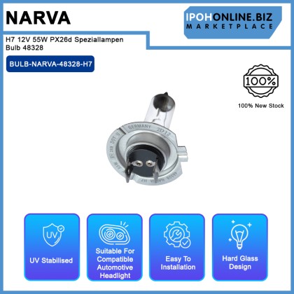 Narva H7 12V 55W PX26d Speziallampen Bulb 48328