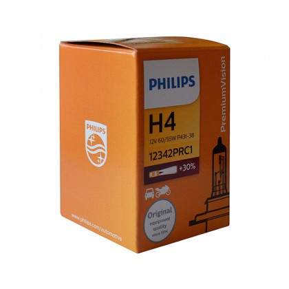 Philips 12342PRC1 H4 12V 60/55W P43t-38 Premium Version Bulb