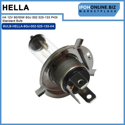 Hella H4 12V 60/55W 8GJ 002 525-133 P43t Standard Bulb