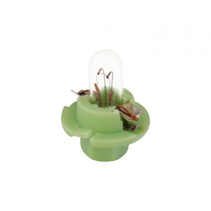 Trifa Plastic Base Lamps White-Green 02717 2W 12V For Proton Meter Panel Bulb - 10 Pieces