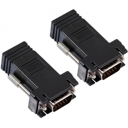 SYE VGA (Male) To RJ45 (Female) Adapter CBOT0072 Computer Cable - Twin Pack