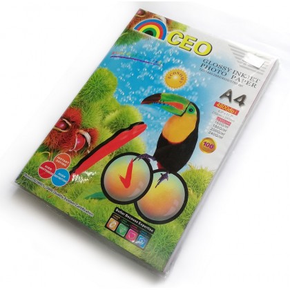 CEO Glossy Inkjet Photo Paper 4800dp i  100 sheet A4