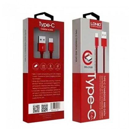 LDNIO LS60 1 Meter High-speed 2.4A Fast Charging & Data Type-C Nylon Cable