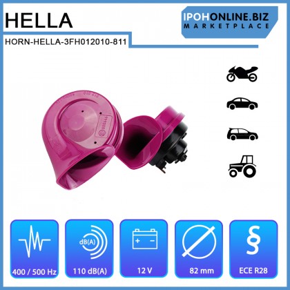Hella 3FH 012 010-811 Style Range Ruby Twin Tone Horn Set Hella 3FH 012 010-811 Style Range Ruby Twin Tone Horn Set
