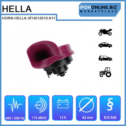 Hella 3FH 012 010-811 Style Range Ruby Twin Tone Horn Set Hella 3FH 012 010-811 Style Range Ruby Twin Tone Horn Set