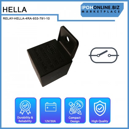 Hella 12V 30A 4RA 933 791-101 Relay