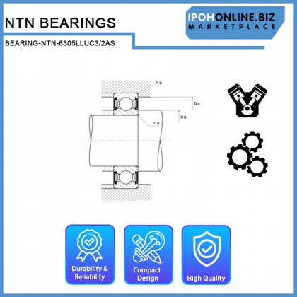 NTN 6302LLUC3/5K Deep Groove Ball Bearing 6300 series LLU C3 / 5K