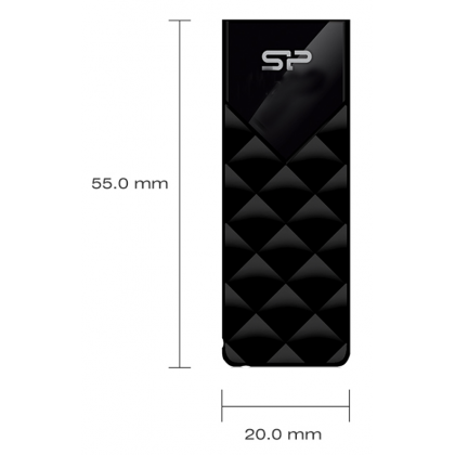 Silicon Power USB 2.0 SP032GBUF2U03V1K Ultima U03 32GB LED Indicator Flash Drive