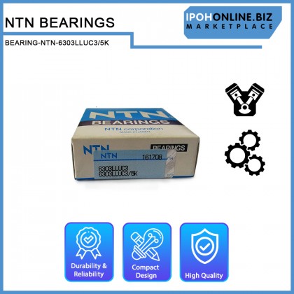 NTN 6303LLUC3/5K Deep Groove Ball Bearing 6300 series LLU C3 / 5K