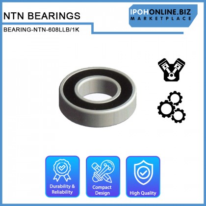 NTN 608LLB/1K Single Row Deep Groove Ball Bearing 8mm x 22mm x 7mm