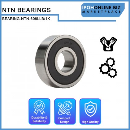 NTN 608LLB/1K Single Row Deep Groove Ball Bearing 8mm x 22mm x 7mm