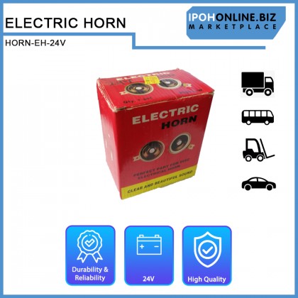IPOHONLINE Electric Horn 24V High Low Disc Electric Horn IPOHONLINE Electric Horn 24V High Low Disc Electric Horn