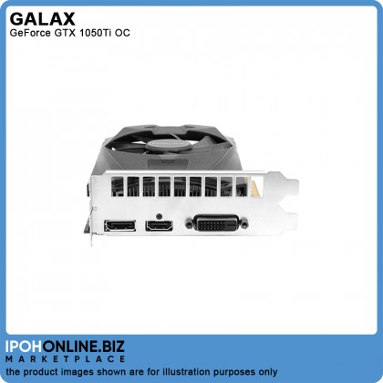 Galax GeForce GTX 1050 Ti 4GB GDDR5 128Bit PCIE OC Factory Overclocked DVI-D HDMI DP Gaming Mining Graphic Card