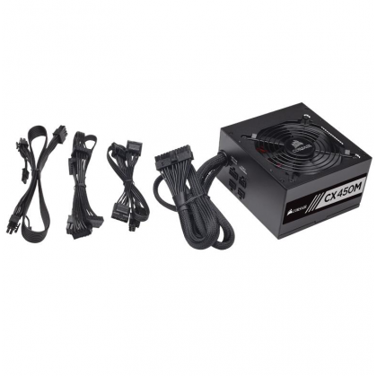 Corsair CXM Series CX450M 450 Watt 80 PLUS Bronze Certified Modular ATX PSU Power Supply