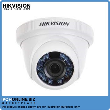 Hikvision DS-2CE56D0T-IRPF 2MP Turbo HD 1080P  Indoor Fixed Turret Camera