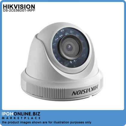 Hikvision DS-2CE56D0T-IRPF 2MP Turbo HD 1080P  Indoor Fixed Turret Camera