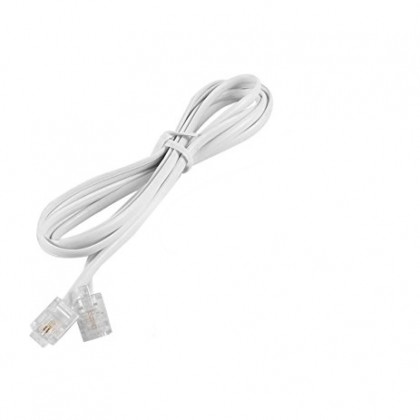 Telephone Cable 1.2 Meter 6P2C RJ11 High Speed Cable x 5 Units Telephone Cable 1.2 Meter 6P2C RJ11 High Speed Cable x 5 Units