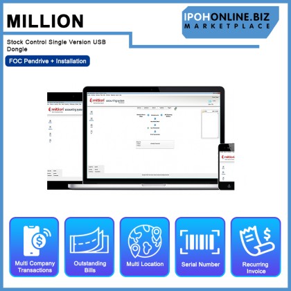 Million Stock Control Single Version USB Dongle - FOC Pendrive + Installation