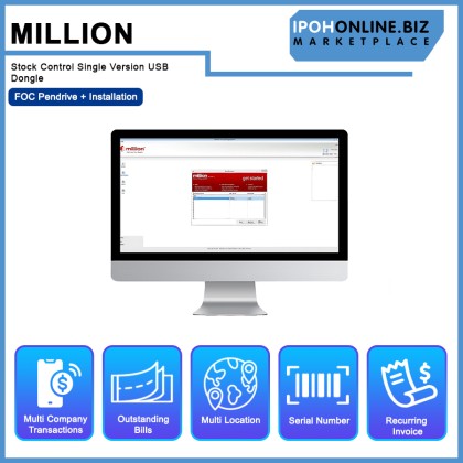 Million Stock Control Single Version USB Dongle - FOC Pendrive + Installation