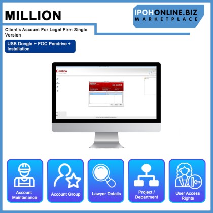Million Client's Account For Legal Firm Single Version USB Dongle - FOC Pendrive + Installation Million Client's Account For Legal Firm Single Version USB Dongle - FOC Pendrive + Installation