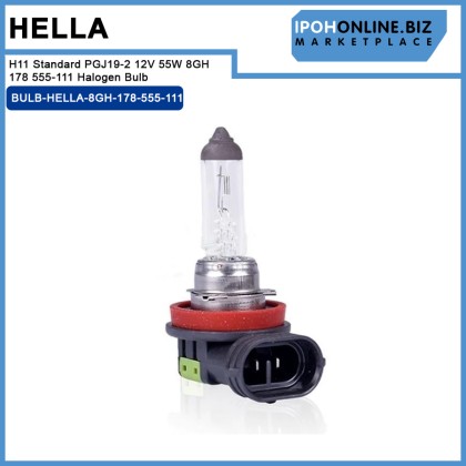 Hella H11 Standard PGJ19-2 12V 55W 8GH 178 555-111 Halogen Bulb 