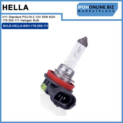 Hella H11 Standard PGJ19-2 12V 55W 8GH 178 555-111 Halogen Bulb 