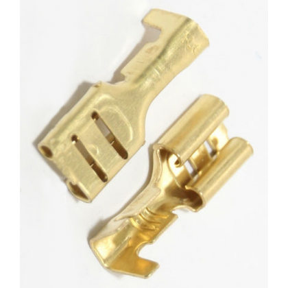 Hong Xuan Automotive HX1972/100 Terminal Clip Gold Brass Car Speaker Electric Wire Connectors Set - 20 Pcs Hong Xuan Automotive HX1972/100 Terminal Clip Gold Brass Car Speaker Electric Wire Connectors Set - 20 Pcs
