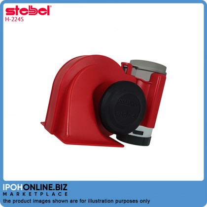 Stebel Trombe Nautilus Red Rouge 24V Super Loud Twin Air Horn H-224S - Italy