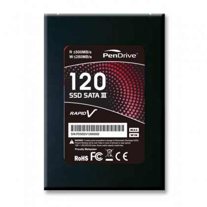 PenDrive SSD RapidV 2.5 inch 120GB SATA III SSD Internal Solid State Drive