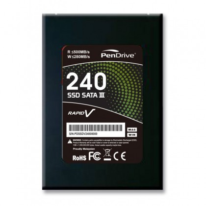 PenDrive SSD RapidV 2.5 inch 240GB SATA III SSD Internal Solid State Drive 