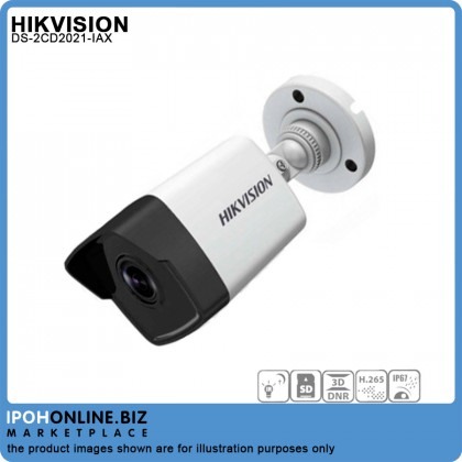 HIKVISION DS-2CD2021-IAX 2MP IR Fixed Bullet Network IP Camera