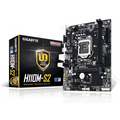 Gigabyte GA-H110M-S2 1151 DDR4 VGA Micro ATX Intel Motherboard + Intel Pentium G4560 3.5 GHz Dual-Core LGA 1151 Desktop Processor PROMO Package