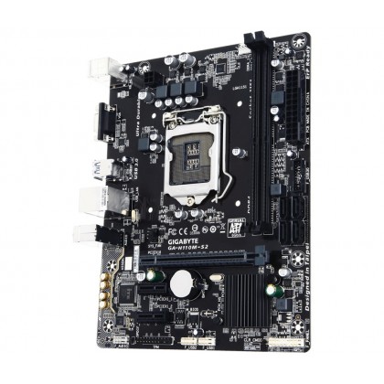 Gigabyte GA-H110M-S2 1151 DDR4 VGA Micro ATX Intel Motherboard + Intel Pentium G4560 3.5 GHz Dual-Core LGA 1151 Desktop Processor PROMO Package