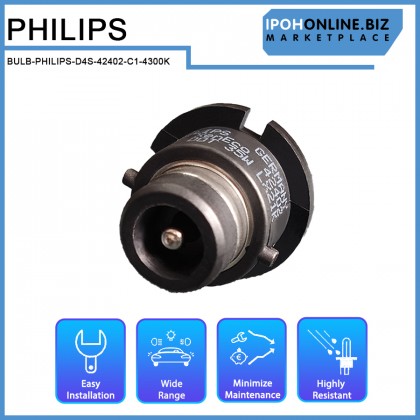 Philips D4S 35W 4300K 42402C1 Xenon HID Headlight Bulb Replacement HID Bulb Toyota Honda VW BMW Benz