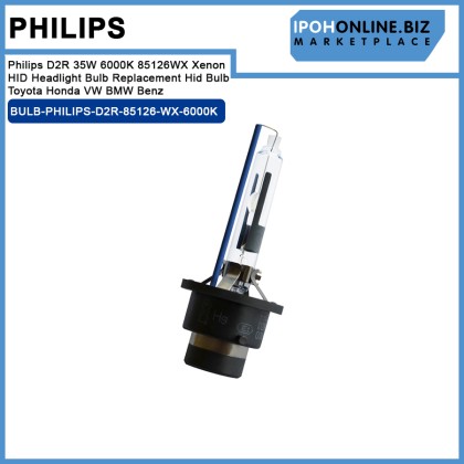 Philips D2R 35W 6000K 85126WX Xenon HID Headlight Bulb Replacement Hid Bulb Toyota Honda VW BMW Benz