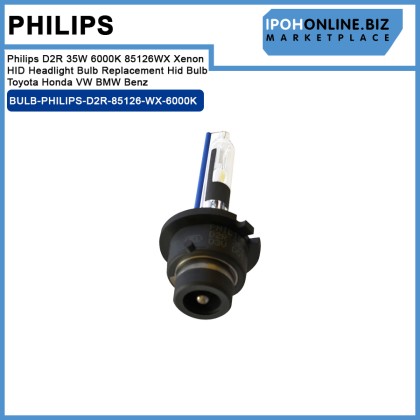 Philips D2R 35W 6000K 85126WX Xenon HID Headlight Bulb Replacement Hid Bulb Toyota Honda VW BMW Benz