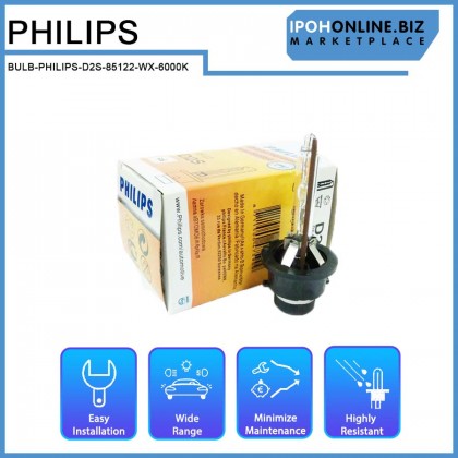 Philips D2S 35W 6000K 85122 Xenon HID Headlight Bulb Replacement Hid Bulb Toyota Honda VW BMW Benz