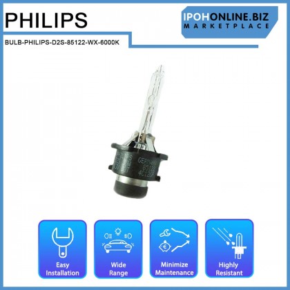 Philips D2S 35W 6000K 85122 Xenon HID Headlight Bulb Replacement Hid Bulb Toyota Honda VW BMW Benz