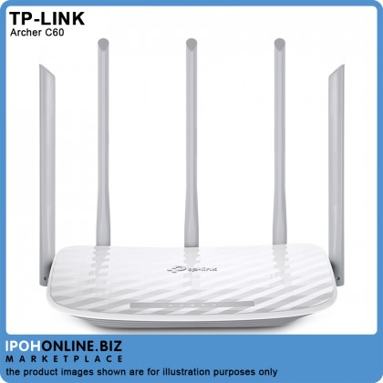 TP-Link Archer C60 AC1350 Wireless Dual Band Router TP-Link Archer C60 AC1350 Wireless Dual Band Router