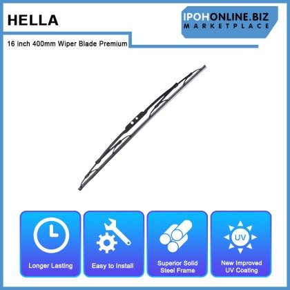 Hella 16 inch 400mm Wiper Blade Premium 9XW 177 935-161 For Chevrolet Fiat Hyundai Isuzu Jaguar Kia Mazda Nissan Perodua Proton Renault Suzuki Toyota Volswagen Volvo Hella 16 inch 400mm Wiper Blade Premium 9XW 177 935-161 For Chevrolet Fiat Hyundai Isuzu Jaguar Kia Mazda Nissan Perodua Proton Renault Suzuki Toyota Volswagen Volvo