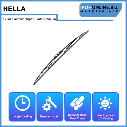 Hella 17 inch 425mm Wiper Blade Premium 9XW 177 935-171 For Alfa Romeo BMW Daihatsu Ford Honda Hyundai Mitsubishi Perodua Proton Subaru Suzuki Toyota Hella 17 inch 425mm Wiper Blade Premium 9XW 177 935-171 For Alfa Romeo BMW Daihatsu Ford Honda Hyundai Mitsubishi Perodua Proton Subaru Suzuki Toyota