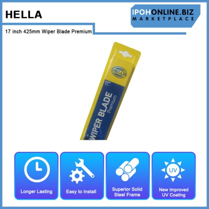 Hella 17 inch 425mm Wiper Blade Premium 9XW 177 935-171 For Alfa Romeo BMW Daihatsu Ford Honda Hyundai Mitsubishi Perodua Proton Subaru Suzuki Toyota Hella 17 inch 425mm Wiper Blade Premium 9XW 177 935-171 For Alfa Romeo BMW Daihatsu Ford Honda Hyundai Mitsubishi Perodua Proton Subaru Suzuki Toyota