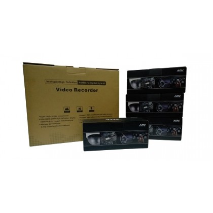 ADV 8 port AHD MegaPixel HD CCTV DVR ADV7008AHD + ADV 1.3MP IP66 12V 720P AHD IR Bullet CCTV Camera ADV3622WAHD + 1TB Seagate Skyhawk CCTV HDD