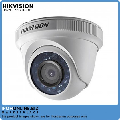 Hikvision DS-2CE56C0T-IRP 1MP 3.6mm Fixed Indoor Turret Camera